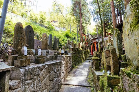 Kyoto, Japan - May 15 2019: Fushimi Inari Shrine in Kyoto, Japan. One of the largest tourist