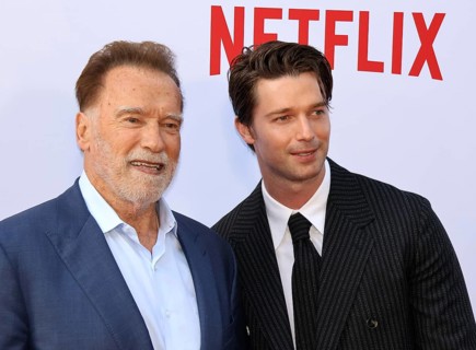 Arnold Schwarzenegger and Patrick Schwarzenegger at Netflix's 'Fubar' Season 2 premiere held at the