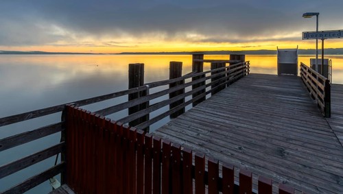 Sunrise in Bernried at Lake Starberg