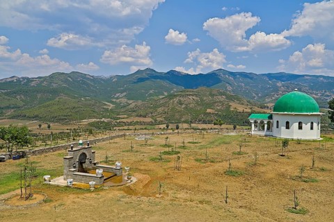 Teqeja Bektashiane Cfrat in the vicinity of Permet. There was nobody when we entered the premises