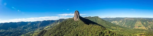 Pedra do Bau, rock mountain peak in Sao Bento do Sapucai, Brazil. South America