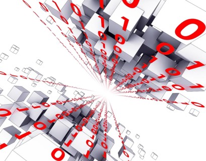 3D illustration of a matrix concept