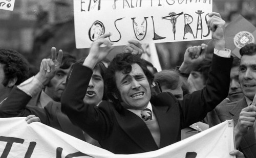 Portuguese in Dortmund and the Ruhr area demonstrated against the military junta in their country