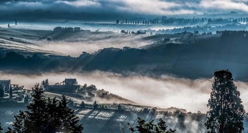 Mist Rolling through Val d' Orcia