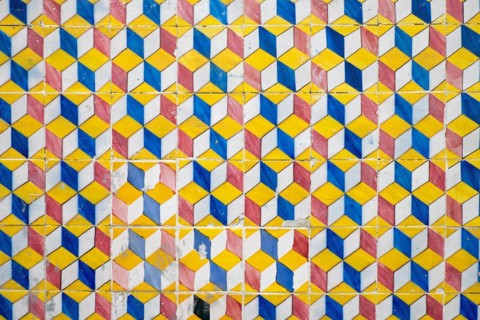 Old tile wall in Portugal