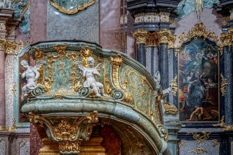 Partial view Jasna Gora Monastery in Czestochowa Poland