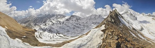 Scenic panorama in Dolpo region in Nepal