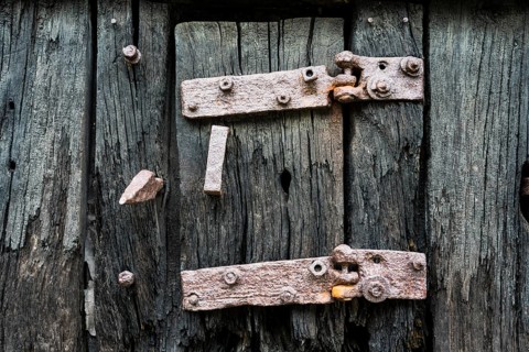 Old and rusty bolts