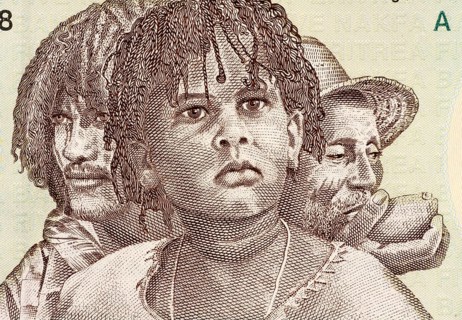 Three Generations of Eritreans on 5 Nakfa 1997 Banknote from Eritrea