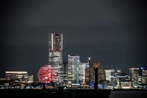 Yokohama Minato Mirai of night view (at the time of the entire light up). Shooting Location: