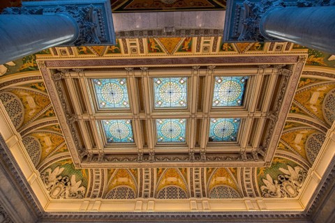 WASHINGTON, USA, AUGUST 13, 2022, Inside the Library of Congress in Washington DC, USA, North