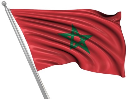 Flag of Morocco, This is a computer generated and 3d rendered image