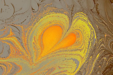 Ebru marble conch effect surface pattern design for print