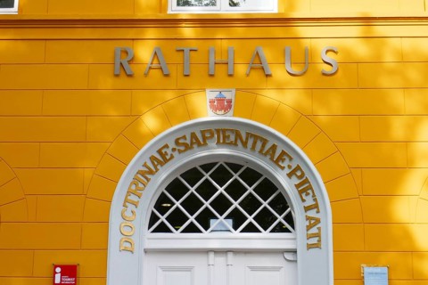 Town hall of the island town of Ratzeburg