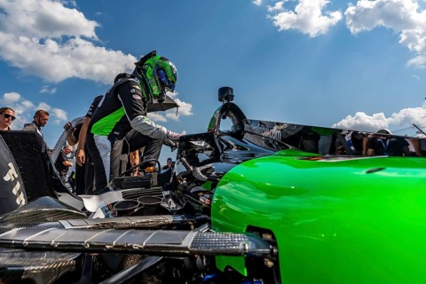 CONOR DALY (78) (USA) of Noblesville, Indiana prepares to qualify for the Bommarito Automotive