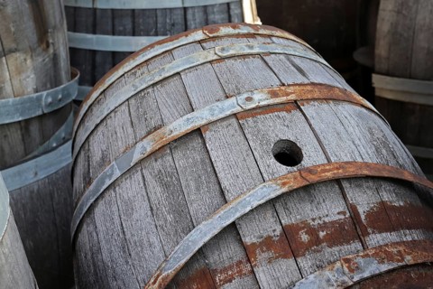 Old wine barrels