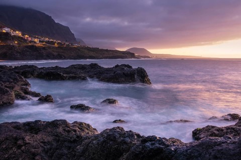 Sunset in Garachico on the Canary Island of Tenerife