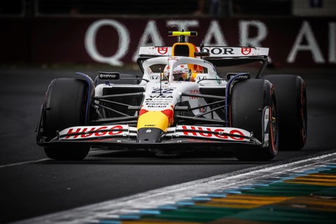 Yuki Tsunoda of Japan drives the Visa Cash App Racing Bulls F1 Team VCARB 02 during qualifying in