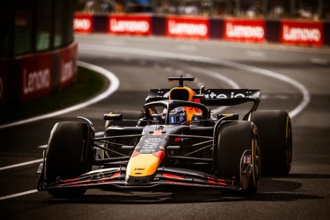 MELBOURNE, AUSTRALIA - MARCH 14: Max Verstappen of the Netherlands drives the Oracle Red Bull