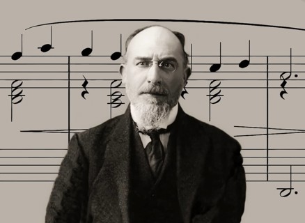 Erik Satie, 1866 – 1925, a French composer and pianist, notesheet for Gymnopédie No. 1, digitally