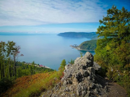 View on lake Baikal in the vicinity of Irkutsk, Russia, Europe