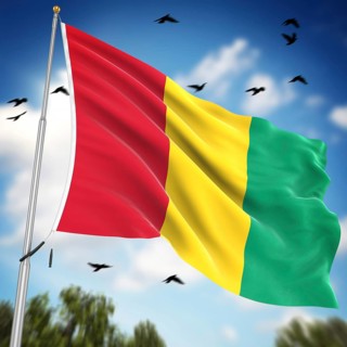 Flag of Guinea, This is a computer generated and 3d rendered image