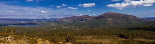 Panorama of the Cairn Gorm area, Scotland, United Kingdom Scotland