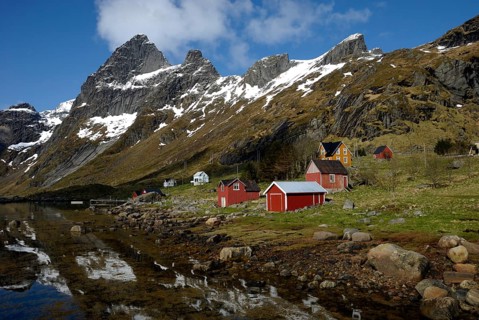 Vinstad, Reine, Moskenesöya, Lofoten, Norway, Europe