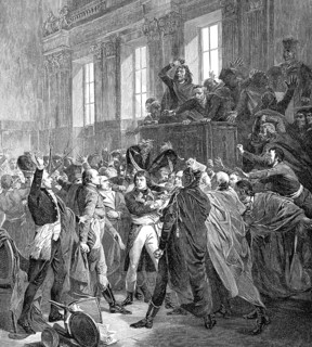General Bonaparte during the coup d'état of 18 Brumaire in Saint-Cloud, General Bonaparte vor dem