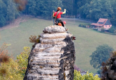 Bastei, rock, rock formation, rock formations, Saxon Switzerland, Saxony, sandstone, East Germany,