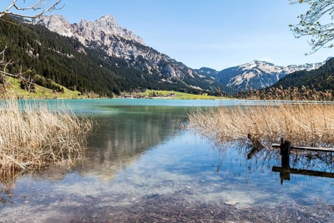 Haldensee in the Tannheimer Tal, Tyrol, Austria, spring, Europe