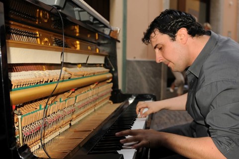 The talented piano man Antonio Davi performing at the 27th Ascona Jazz Festival. The talented piano