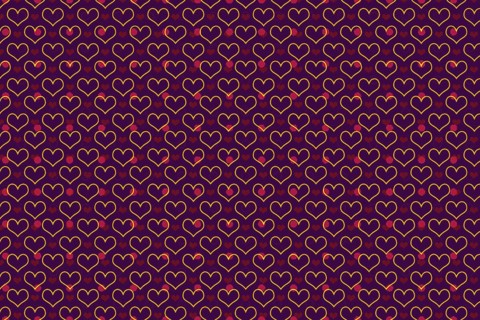 Valentine's Day template with heartsfor banners, inviations, advertisements, cards