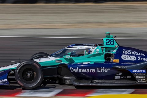 MARCUS ERICSSON (28) of Kumla, Sweden practices for the Firestone Grand Prix of Monterey at