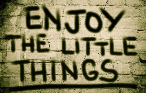 Enjoy The Little Things Concept