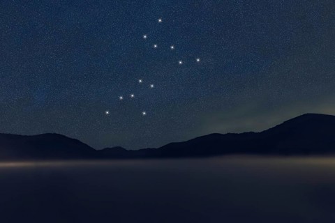Canis Major star constellation, Night sky, Cluster of stars, Deep space, Greater Dog constellation