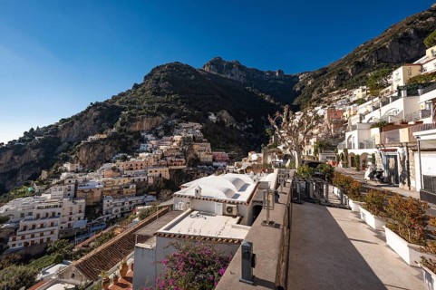 Amalfi Coast in Positano, Italy during sunny day