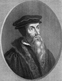 Johannes Calvin or Jean Cauvin, 1509 - 1564, a French-born reformer and founder of Calvinism,