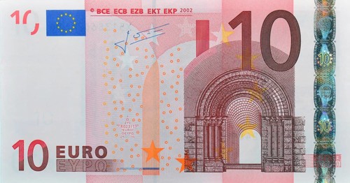 10-euro note, banknote, front, 10s, banknotes, currency, ten, tenner studio picture, Federal