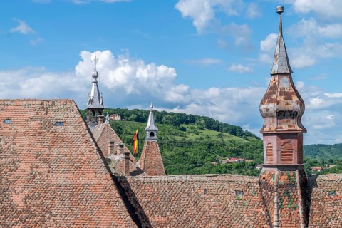 Sighisoara Evangelical Church on a sunny day