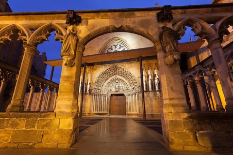 Church in Olite, Navarre, Spain, Europe