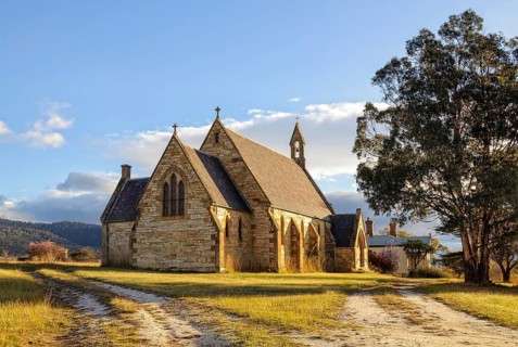 St Peters Anglican Church was dedicated in 1867, Fingal, Tasmania, Australia, Oceania