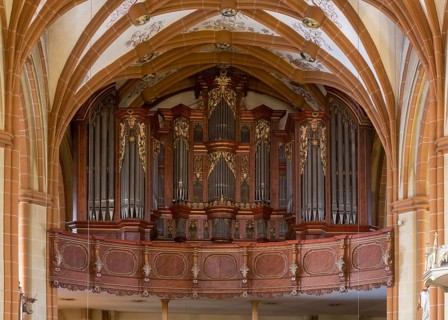 Creutzburg organ from 1735, St., Sankt, Saint