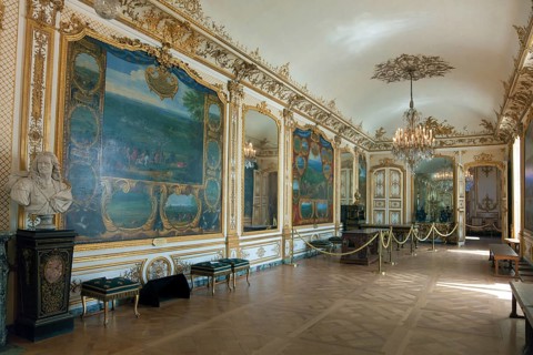 Inside of the Chantilly castle, Picardie, France, Europe