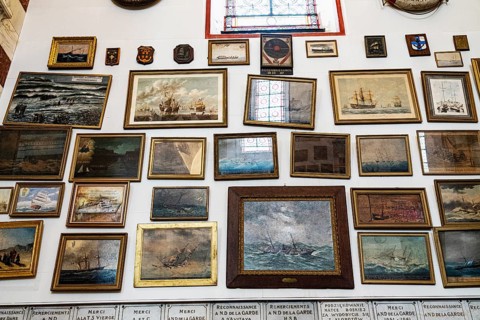 Pictures in the interior, votive pictures, Basilica Notre Dame, Notre-Dame de la Garde, la Bonne