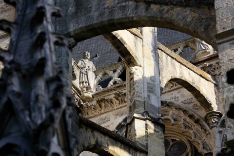 Saint-Gatien Cathedral in Gothic style, Tours, Indre-et-Loire department, Centre Val de la Loire