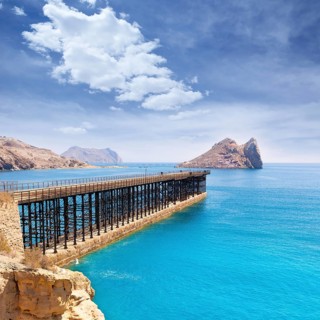 Aguilas Embarcadero del Hornillo pier Murcia in Mediterranean Spain