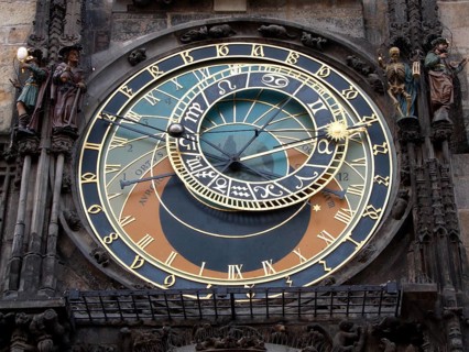 Prague, Altstätt town hall with astronomical clock
