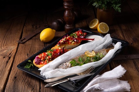 The perfect baked trout with lemon and herbs