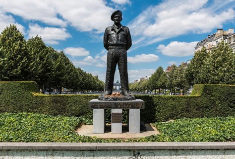 Brussels, Belgium, 07 03 2019, Statue of field Marshal Montgomery, Europe